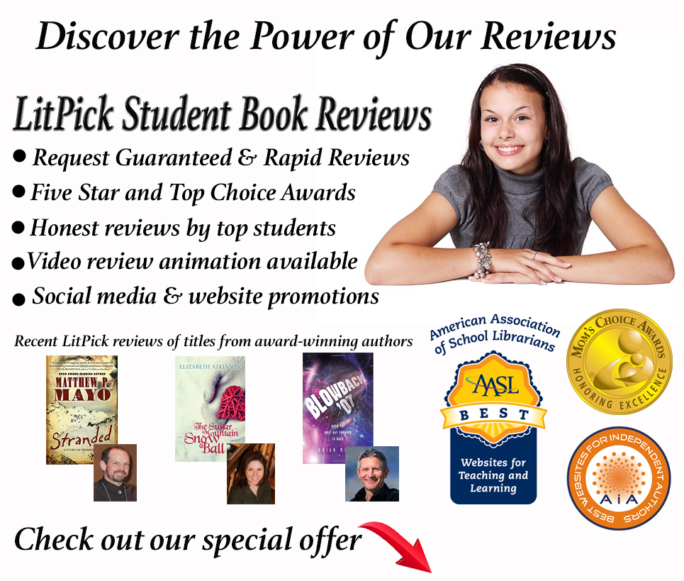 LLitPick student book reviews special author publisher offer