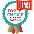 LitPick Top Choice Book Review Award - turquoise color