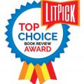 LitPick Top Choice Book Review Award - blue color