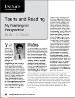 Teens and Reading article on Seth Cassel in YALS, Summer 2007